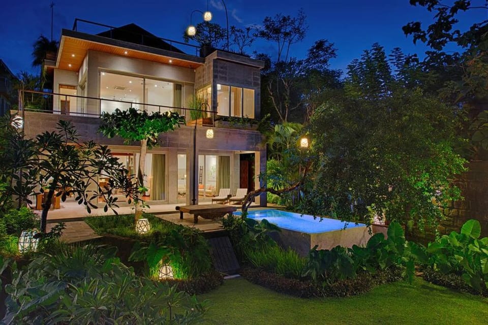 Property building, Garden, Garden view, Swimming pool, sunbed