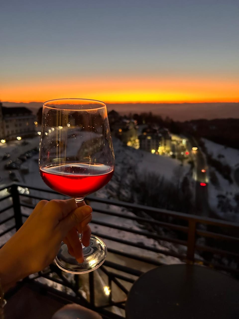 Natural landscape, View (from property/room), Balcony/Terrace, Food and drinks, Sunrise, Sunset