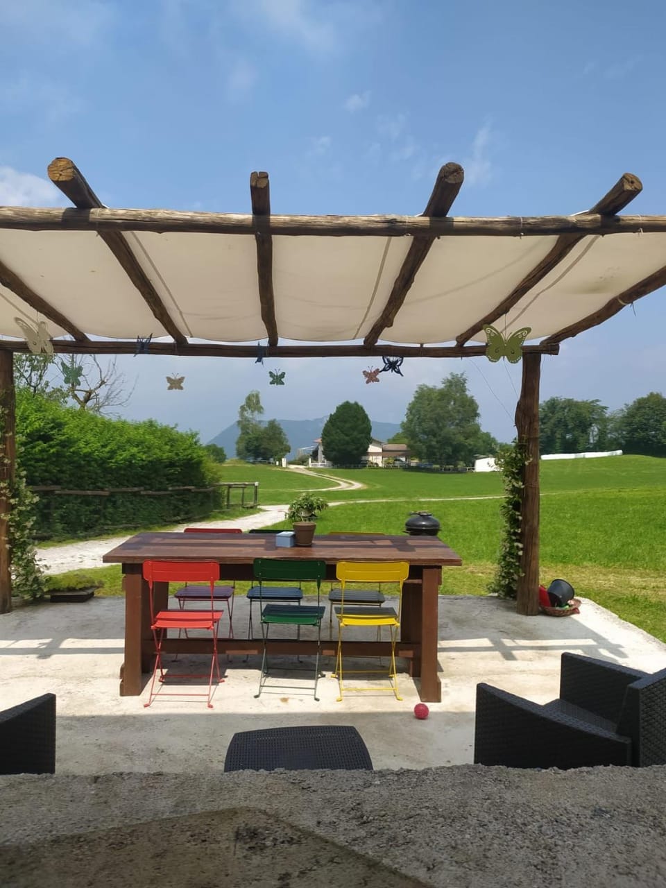 Patio, Day, Garden, Dining area, Garden view
