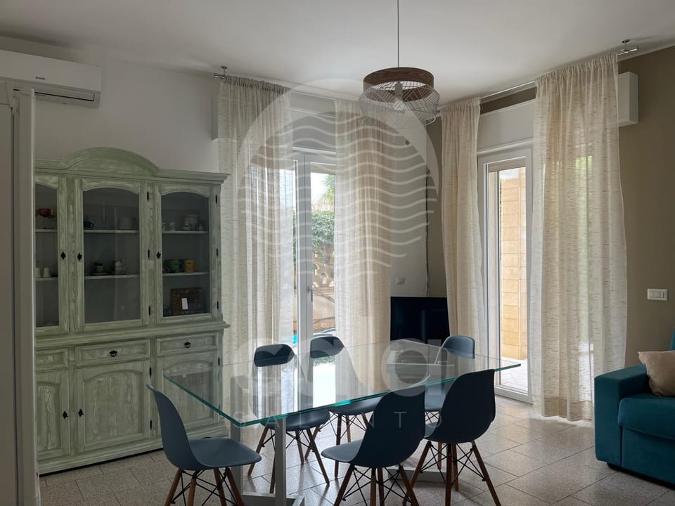 Dining area, air conditioner