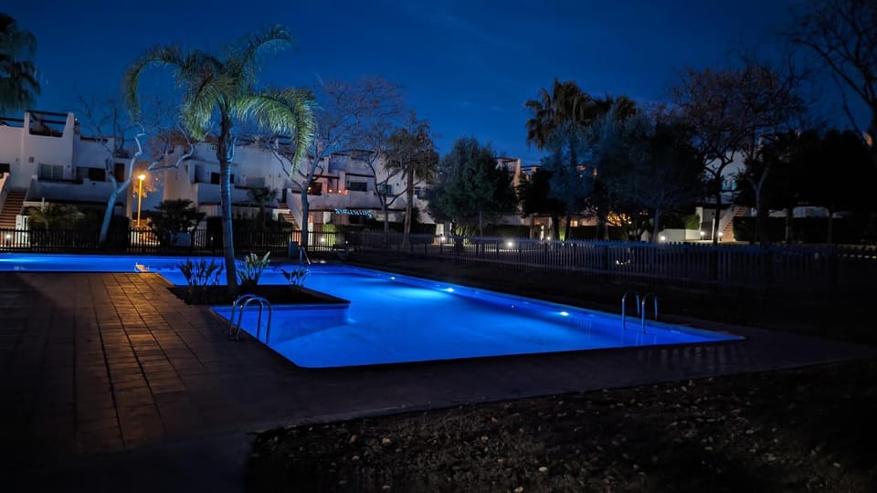 Night, Swimming pool