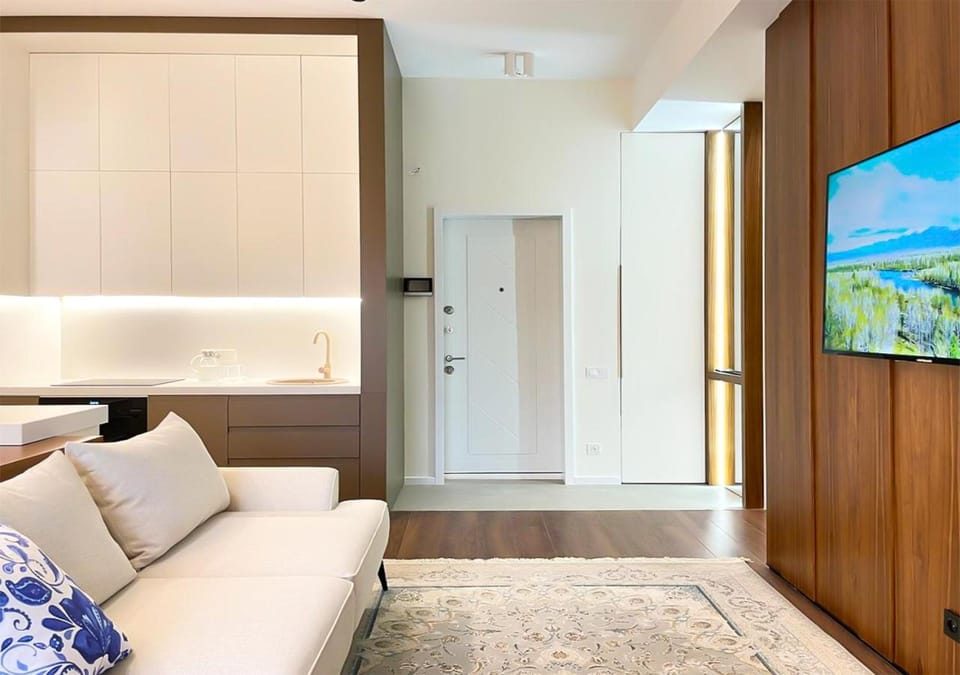 TV and multimedia, Coffee/tea facilities, Living room, Seating area, dishwasher, minibar, kitchen