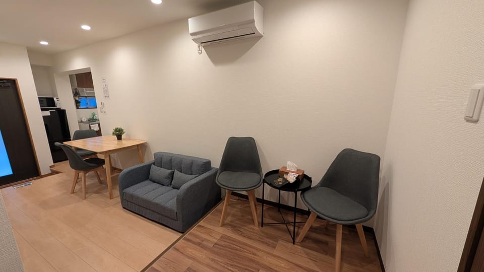 Living room, Dining area, air conditioner
