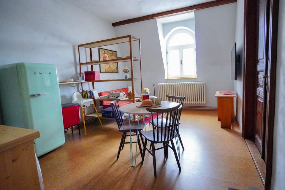 Kitchen or kitchenette, Living room, Dining area