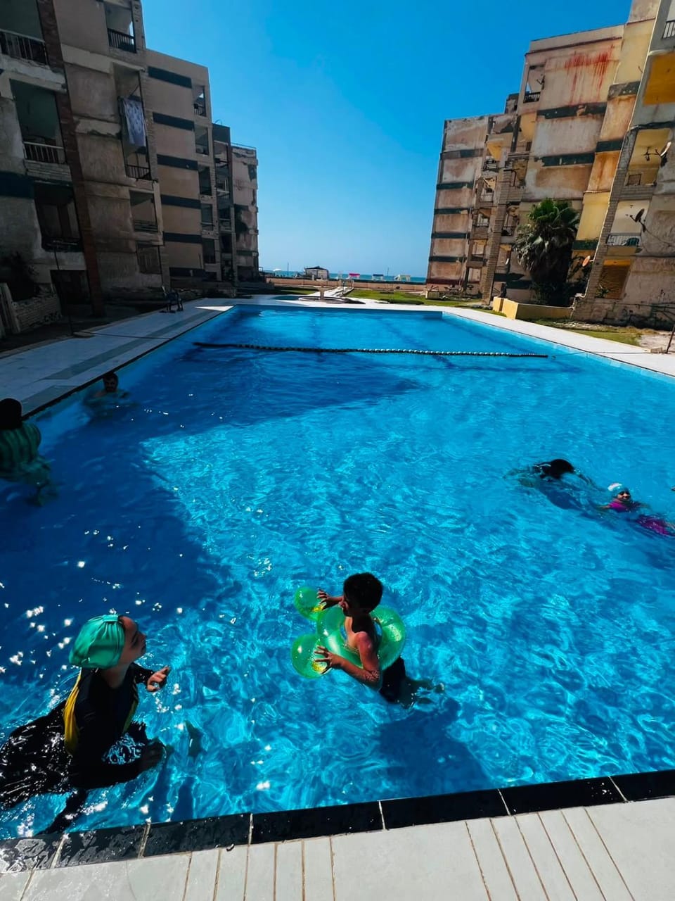 Hotel appartment sea view 3 bedrooms 3 toilets 3rd floor free wifi Bellevue village agami alexandria families are preferred available all year days Apartment in Alexandria Governorate