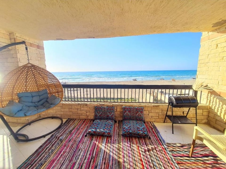 Hotel appartment sea view 3 bedrooms 3 toilets 3rd floor free wifi Bellevue village agami alexandria families are preferred available all year days Apartment in Alexandria Governorate