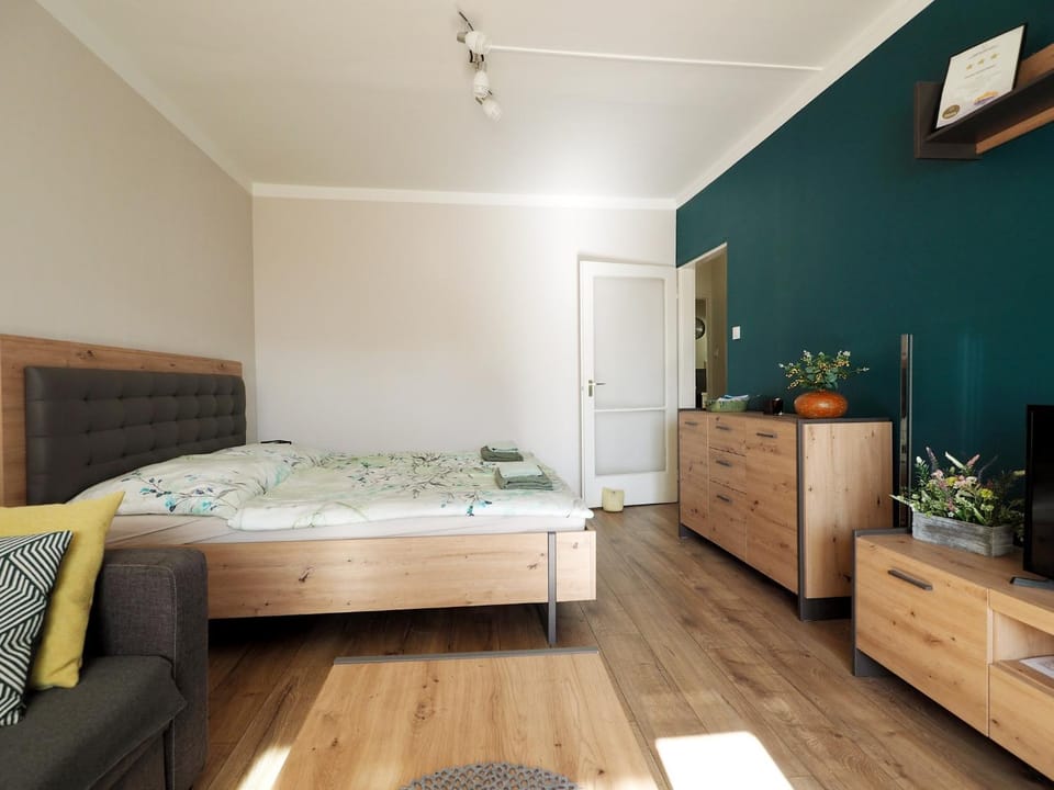 Bed, TV and multimedia, Living room, Bedroom