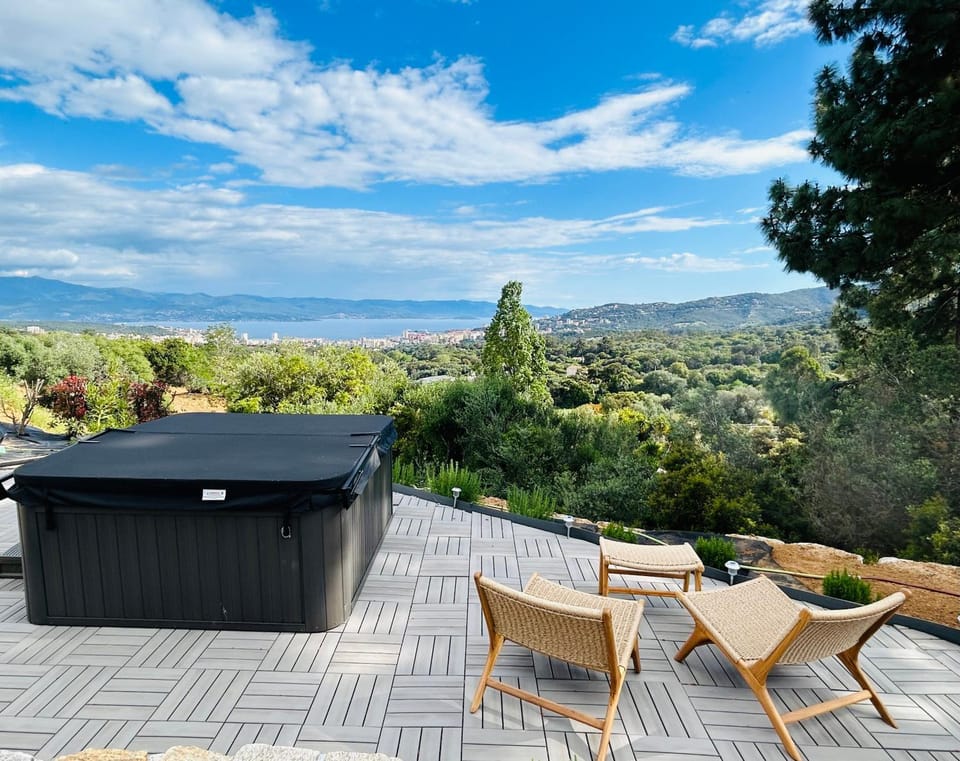 Patio, Natural landscape, Mountain view, Sea view