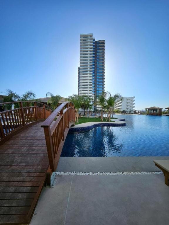 Property building, Day, Natural landscape, Pool view, Swimming pool