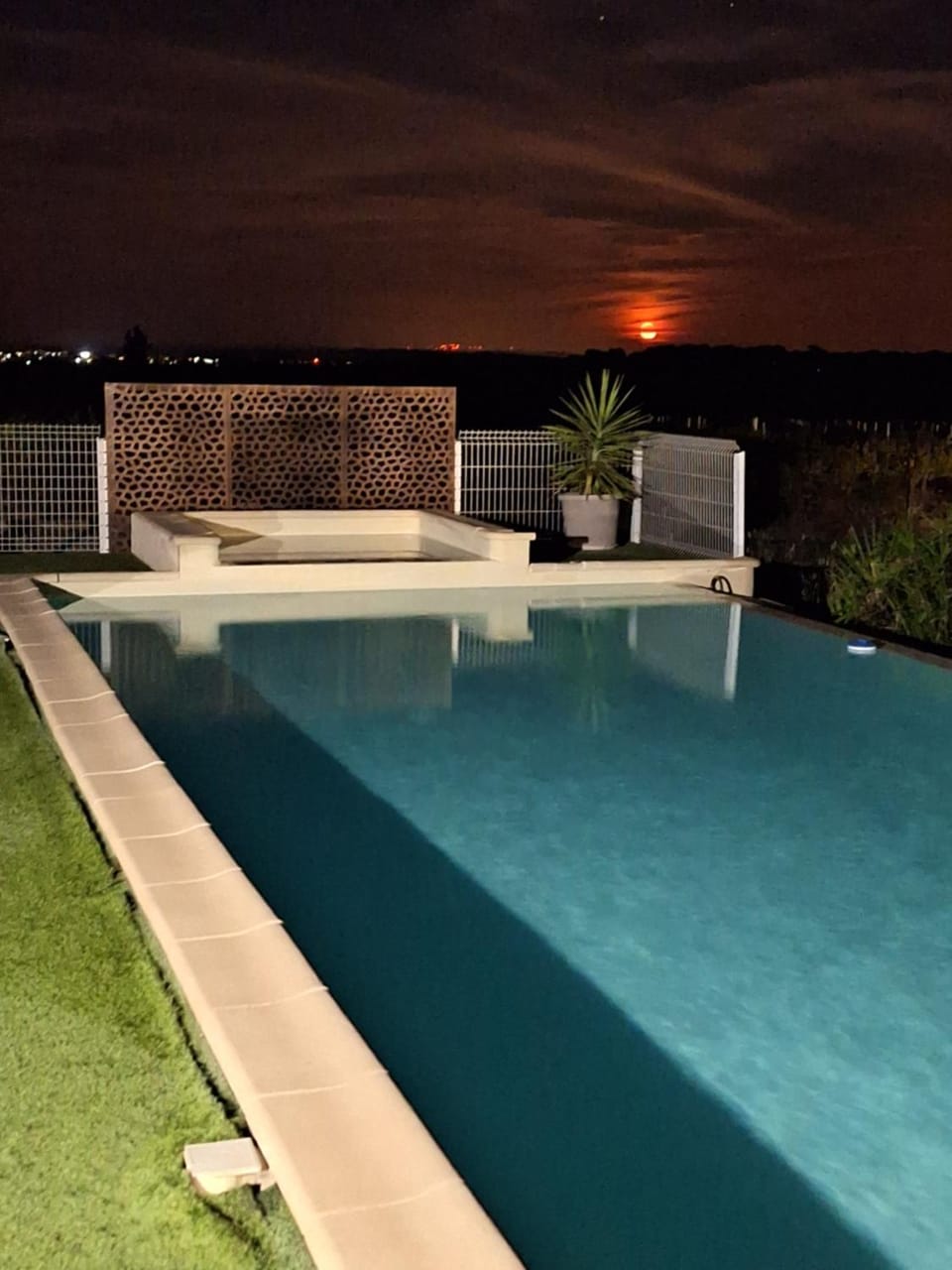 Night, Swimming pool