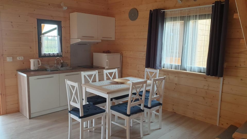 Kitchen or kitchenette, Dining area, stove