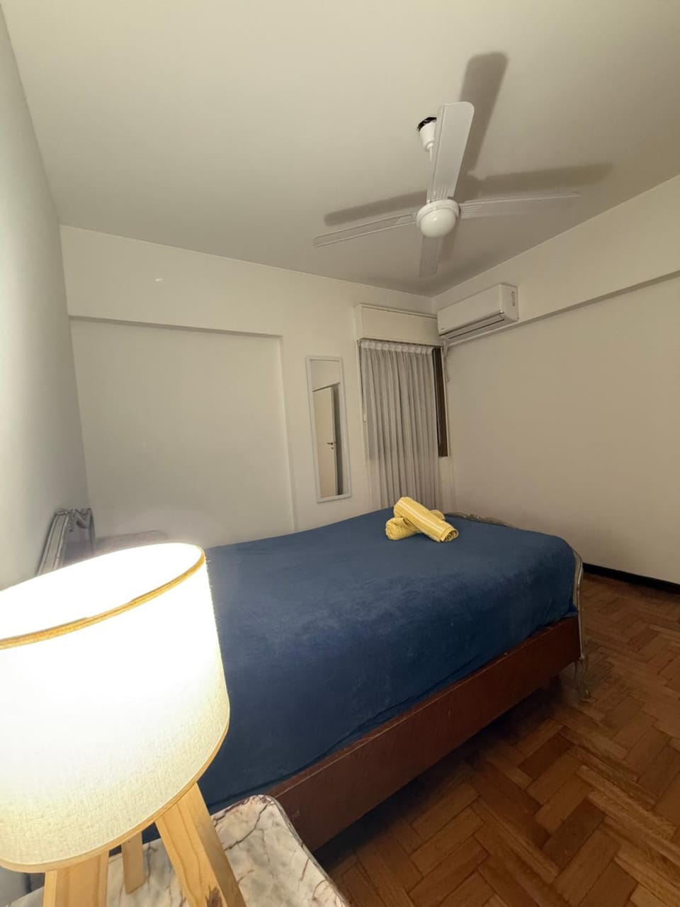 Bed, Photo of the whole room, Bedroom, air conditioner