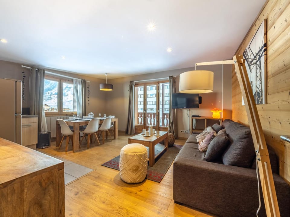 Appartement Tignes 6 pers, skis aux pieds, balcon, animaux acceptés - FR-1-502-479 Apartment in Tignes