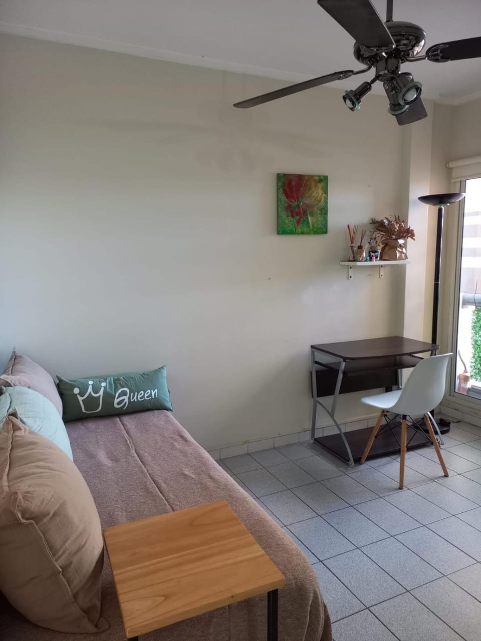Living room, fireplace