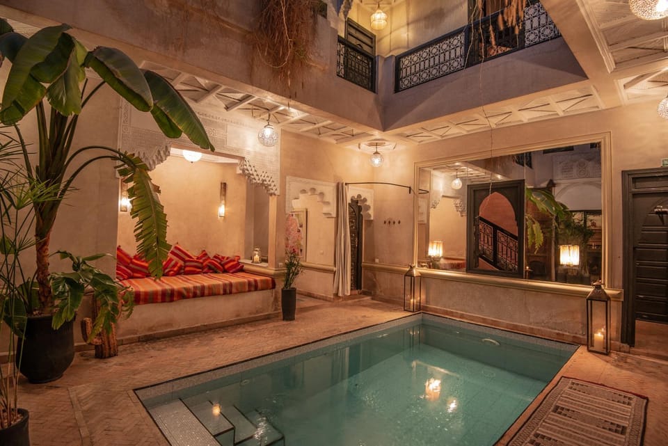 Patio, Decorative detail, Pool view, Swimming pool