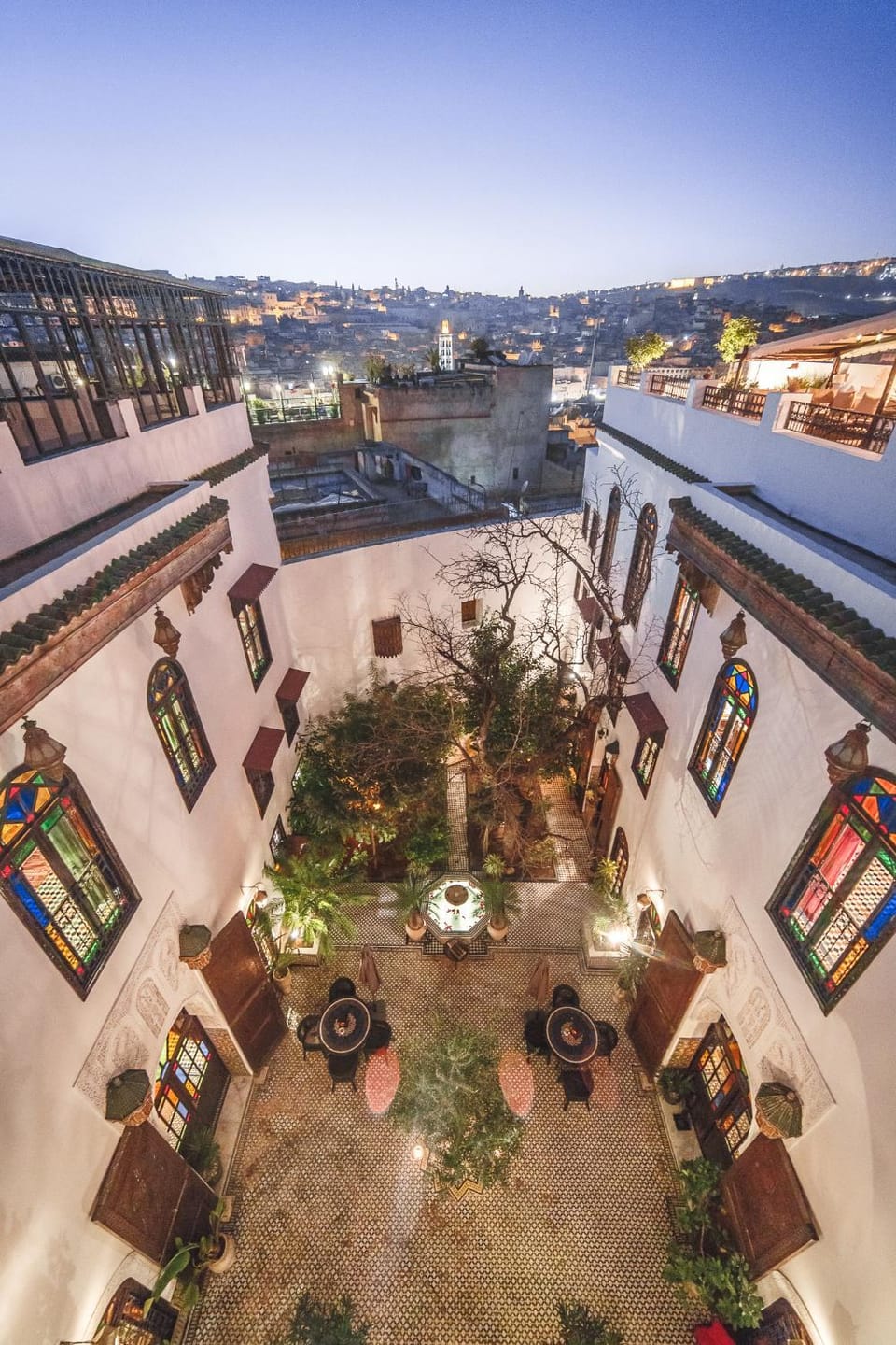 Patio, City view, Garden view