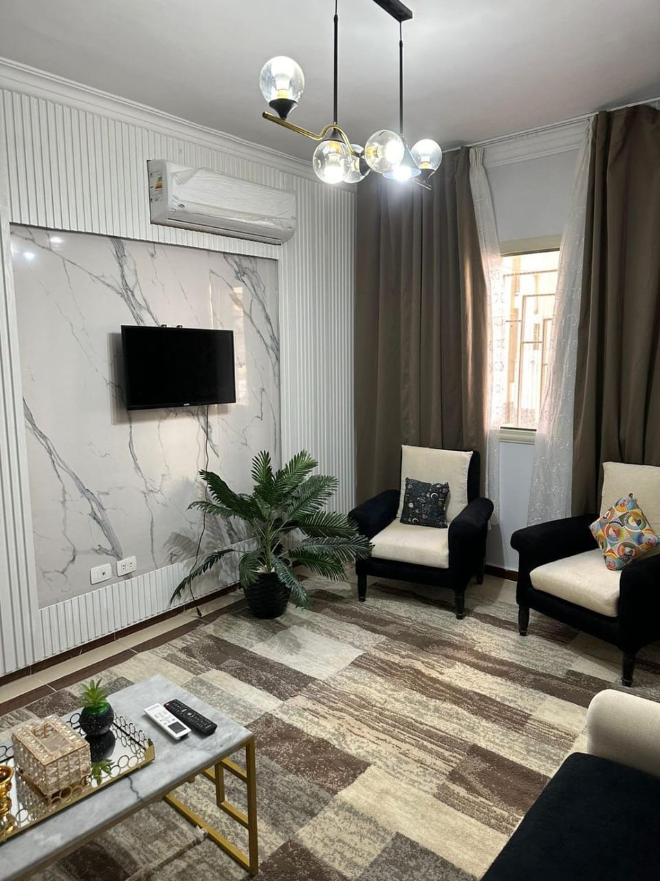 Living room, air conditioner