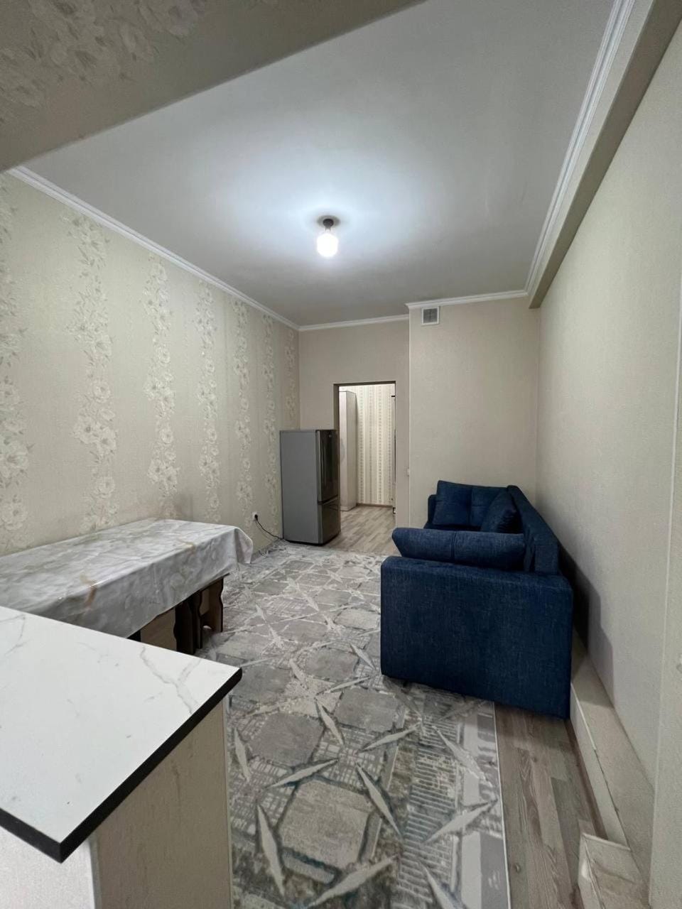 Kitchen or kitchenette, Living room, Seating area