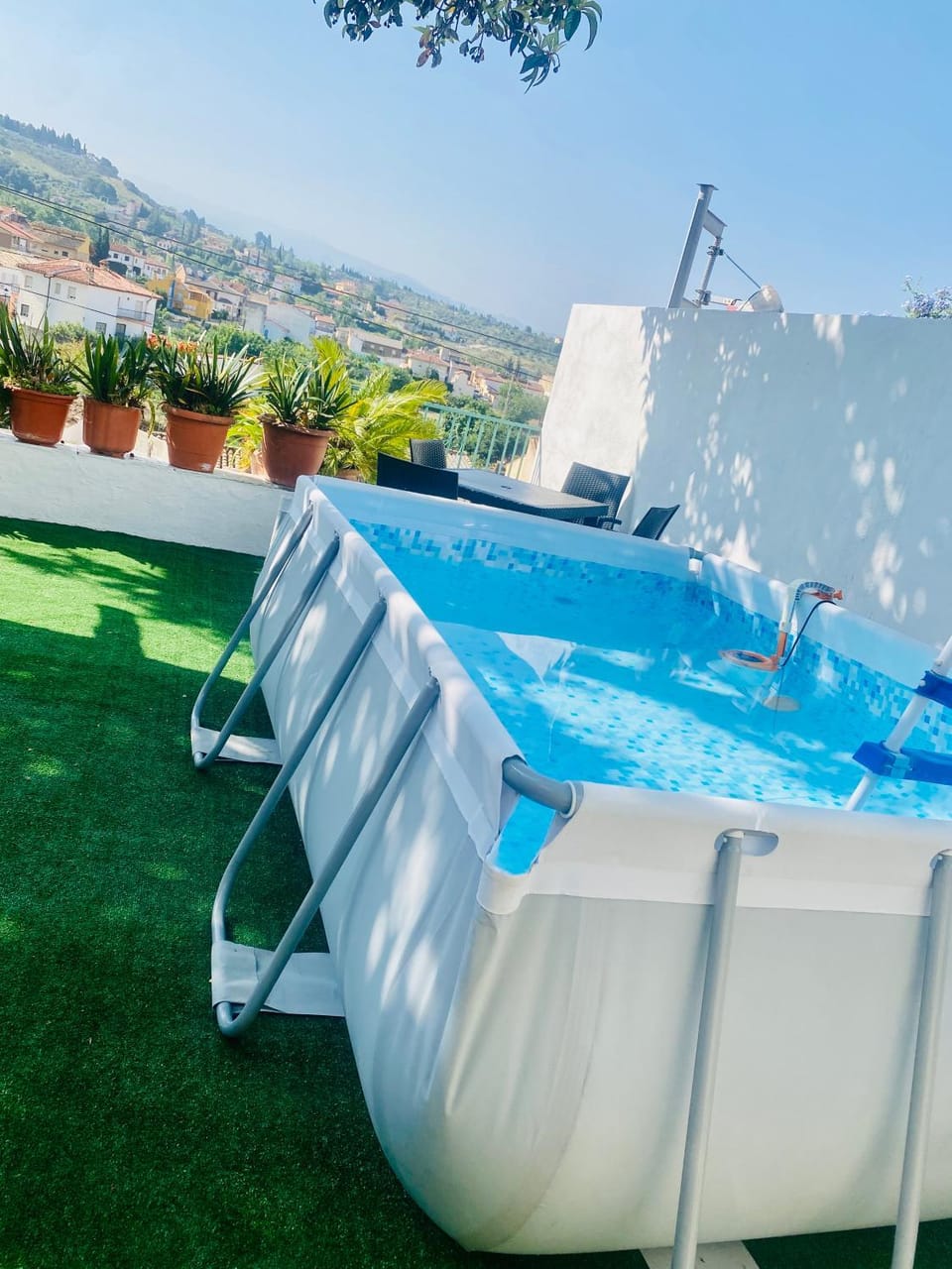 Patio, Natural landscape, Mountain view, Pool view, Swimming pool