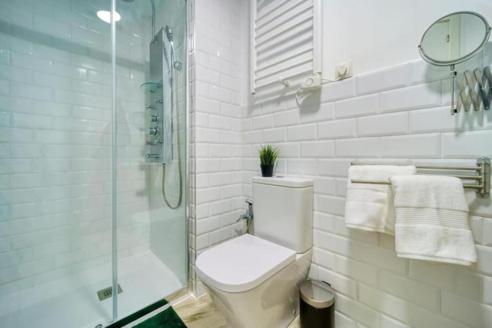 Shower, Toilet, Bathroom, towels