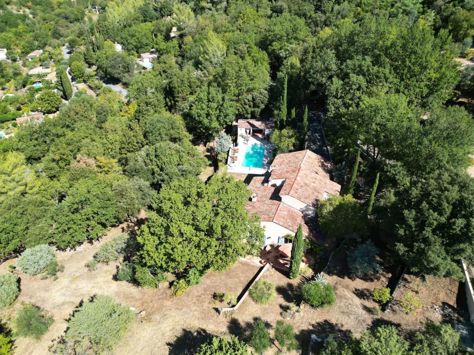 Property building, Day, Natural landscape, Bird's eye view, Swimming pool