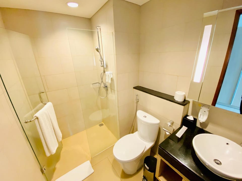Shower, Toilet, Bathroom, towels