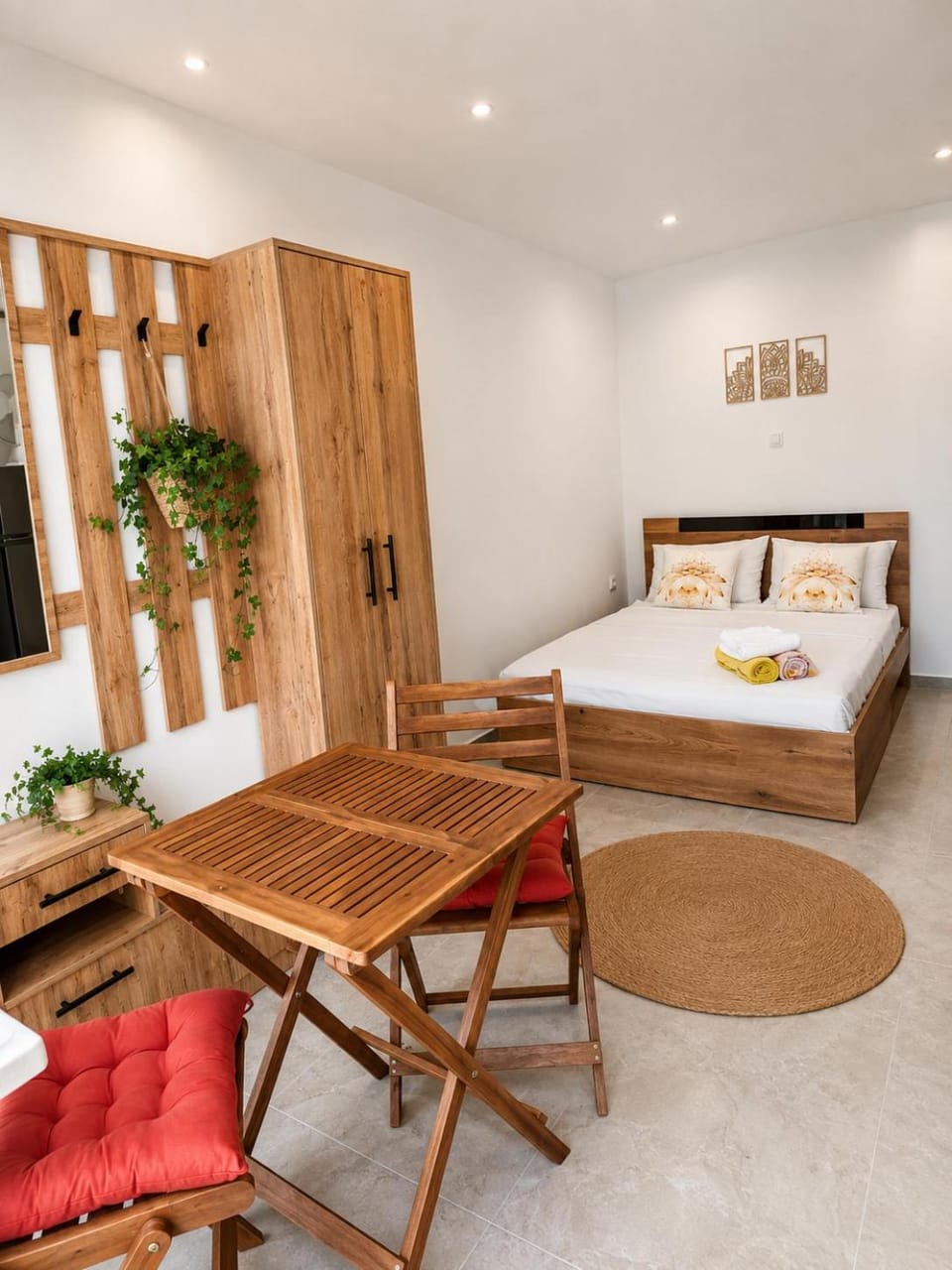 Bedroom, wardrobe, air conditioner