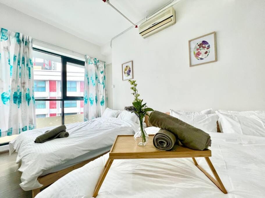 G1 Cozy 1-6Pax 3Q bed Sunway Medical Wifi Smart TV Apartment in Subang Jaya