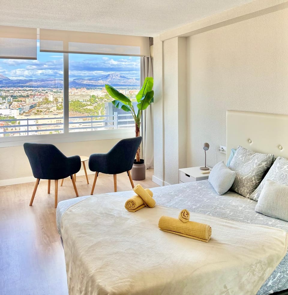 Bed, View (from property/room), Photo of the whole room, towels