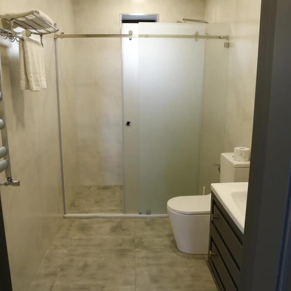 Shower, Toilet, Bathroom, towels