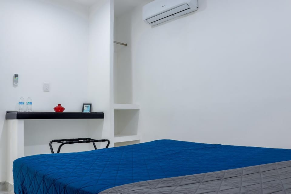 Bed, air conditioner