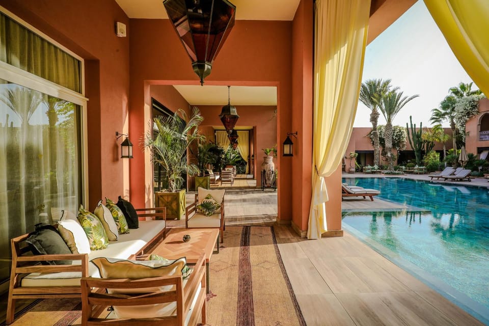 Patio, Pool view