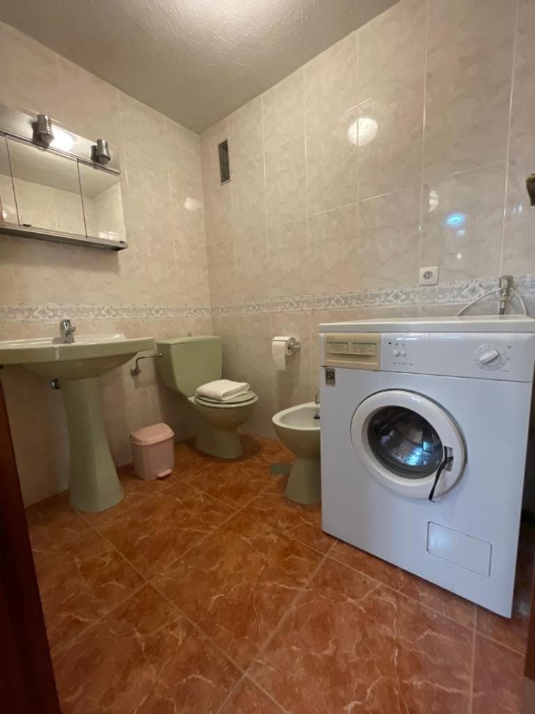 Bathroom, washing machine