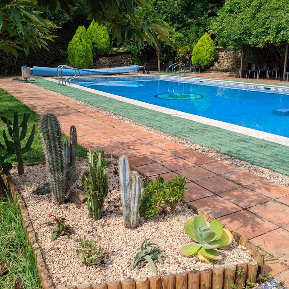Natural landscape, Garden, Pool view, Swimming pool