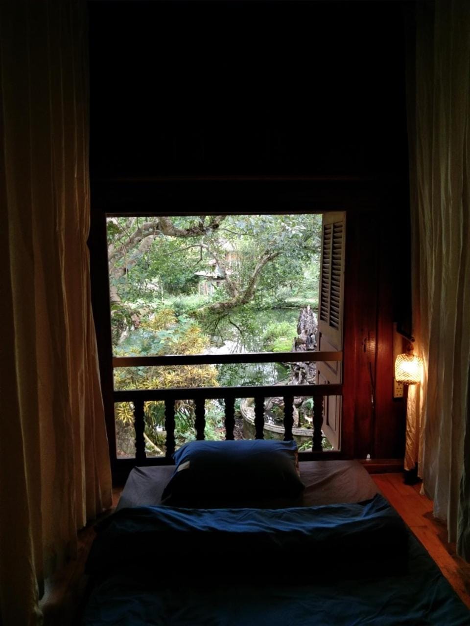 Bed, Photo of the whole room, Bedroom, Garden view