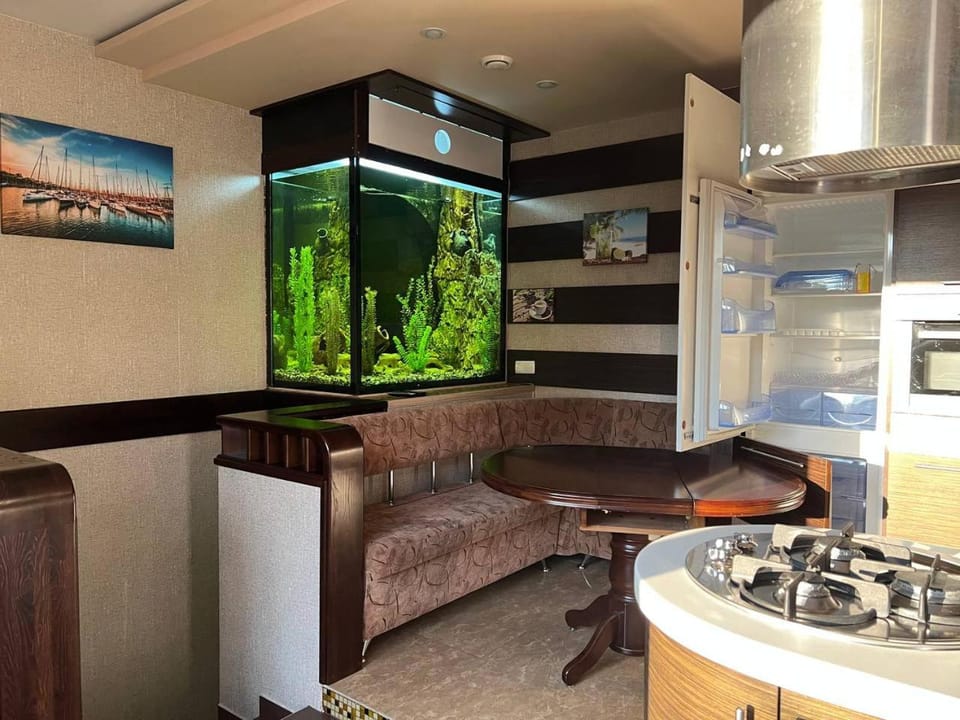 Kitchen or kitchenette, minibar