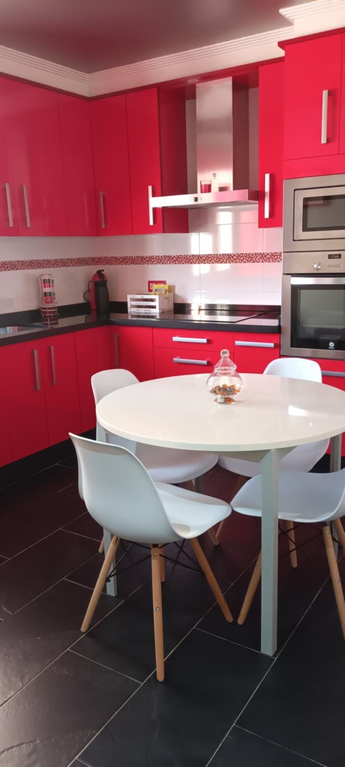 Kitchen or kitchenette, Dining area, dishwasher, oven, stove, toaster