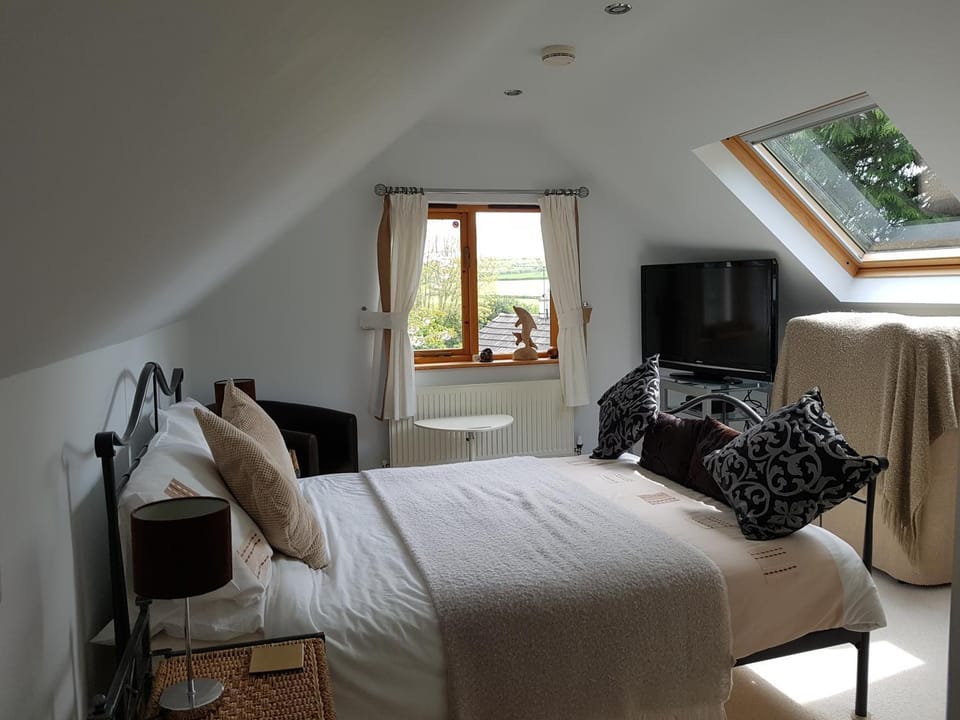 Bed, TV and multimedia, Photo of the whole room, Bedroom