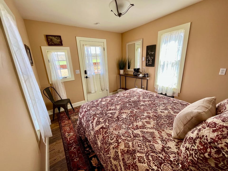 Property building, Bedroom, Garden view