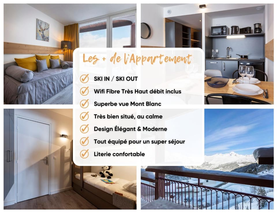 Appartement Arc 2000 Rénové 5 personnes Paradiski Apartment in Bourg-Saint-Maurice
