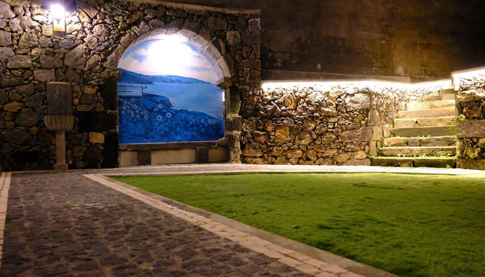 Night, Natural landscape, Garden, Garden view, Pool view