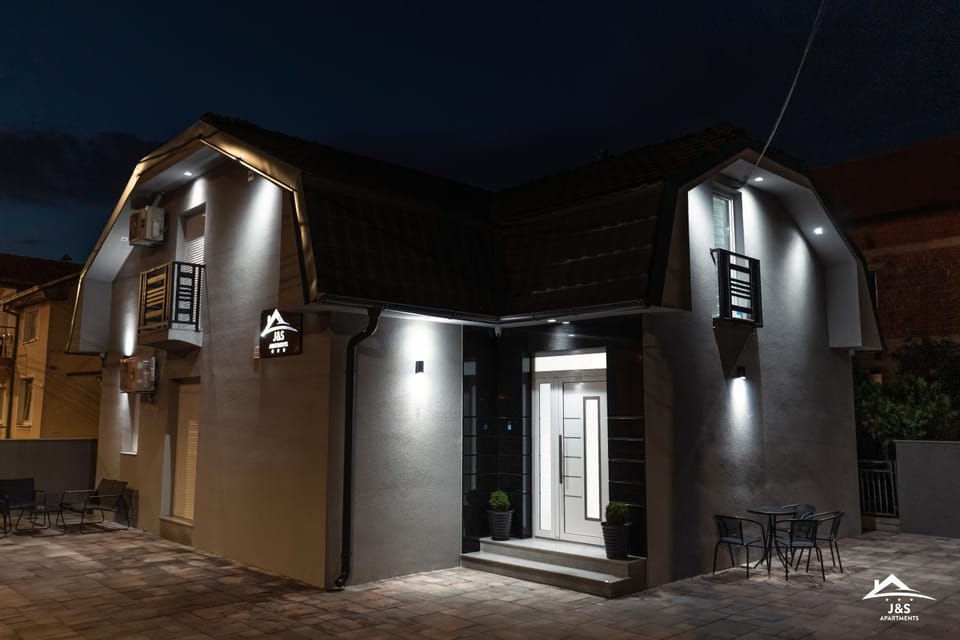 Property building, Patio, Night