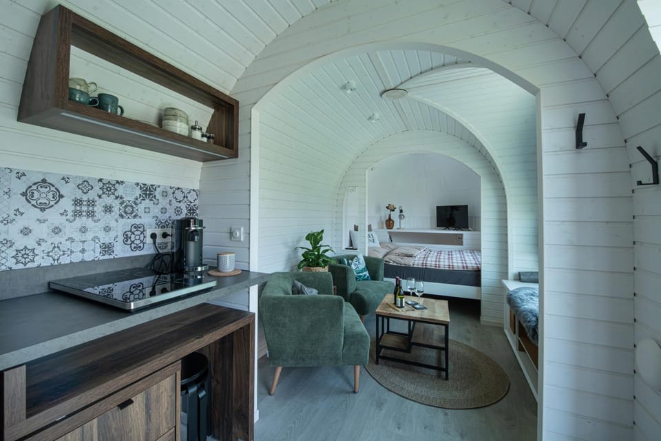 Bed, Kitchen or kitchenette, Living room, Photo of the whole room, Seating area, Dining area, Bedroom, stove