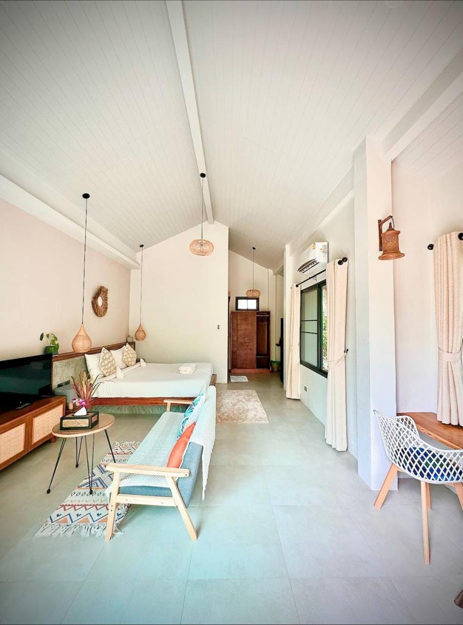 Living room, air conditioner