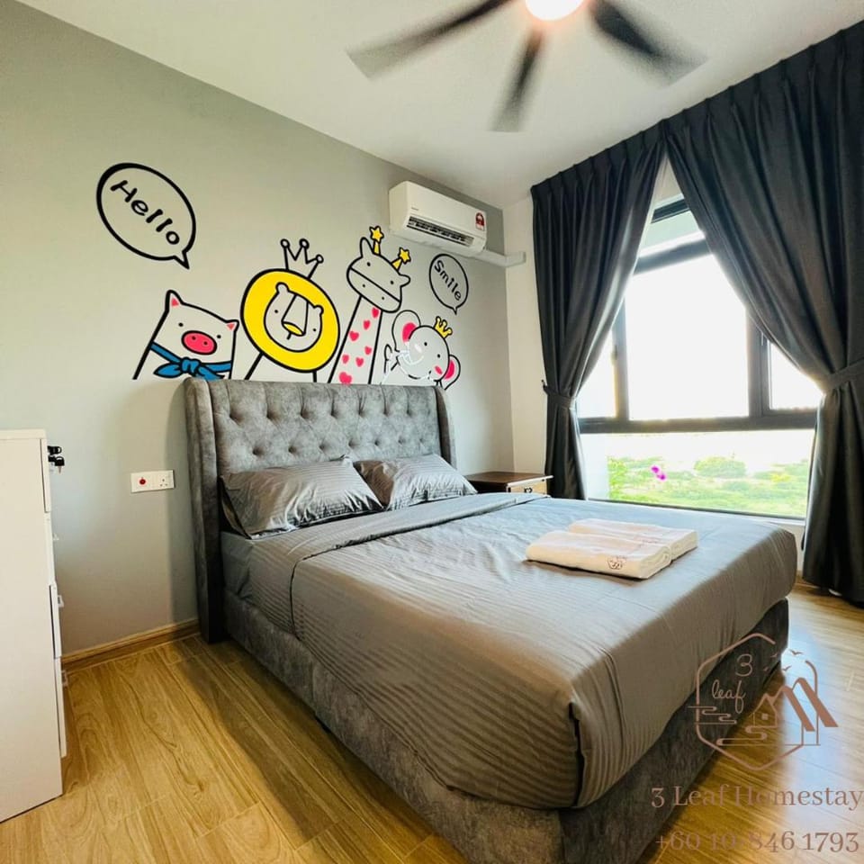Bed, Photo of the whole room, Bedroom, air conditioner