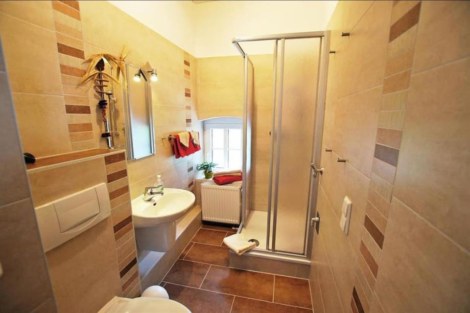 Shower, Toilet, Bathroom, towels