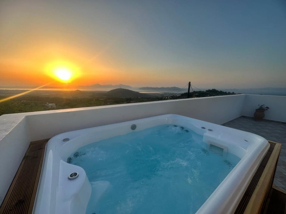 View (from property/room), Swimming pool, Sunset