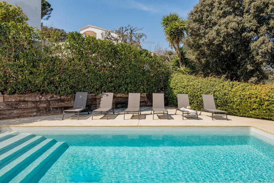 Pool view, Swimming pool, sunbed