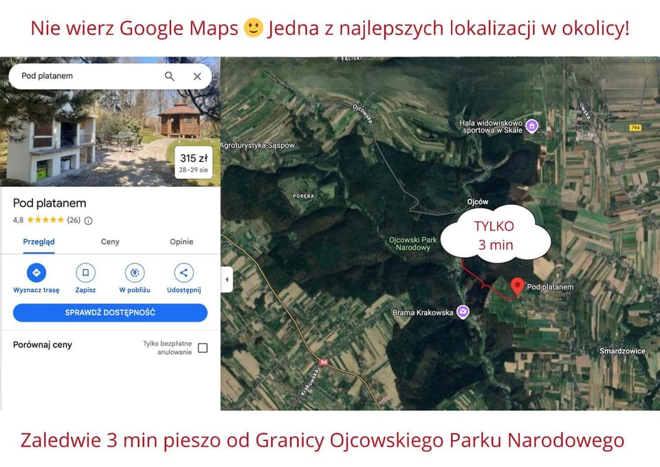 Natural landscape, Text overlay