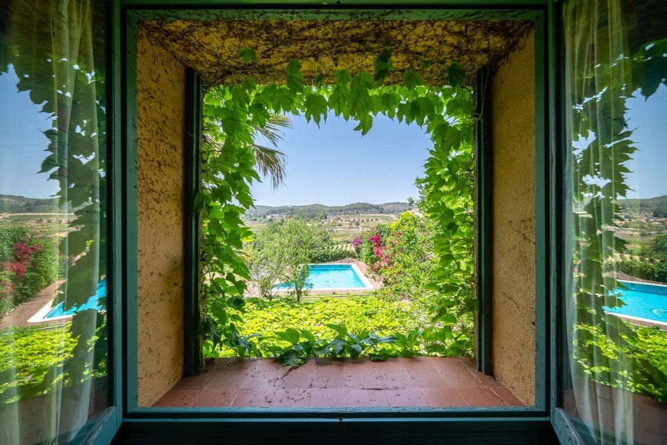 Property building, Living room, Swimming pool